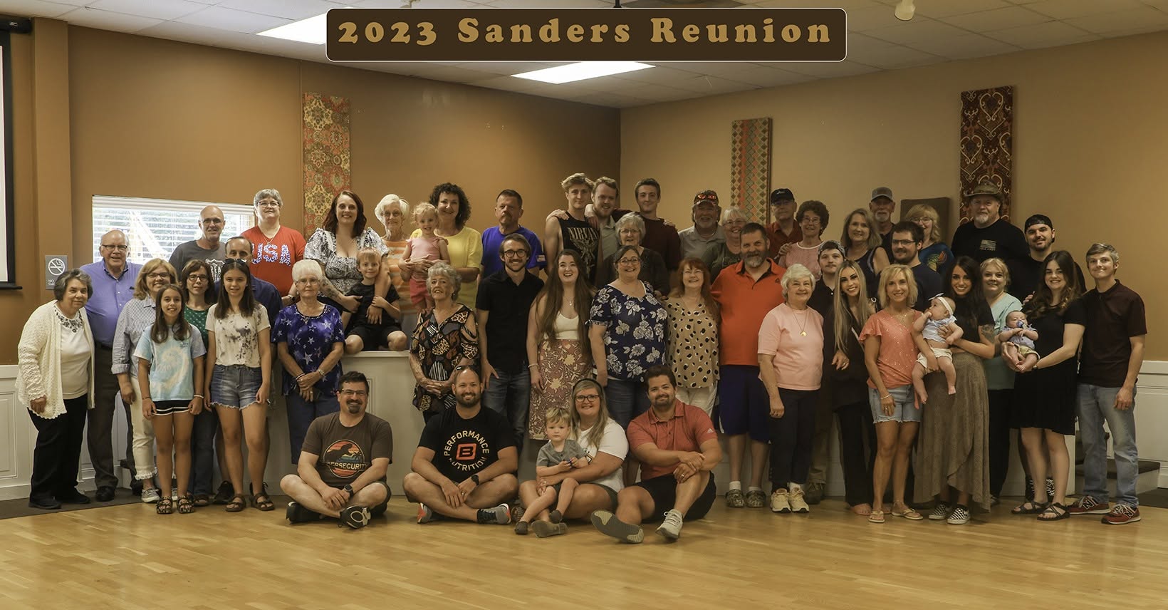 The extended Sanders family gathered together for the 2023 reunion.
